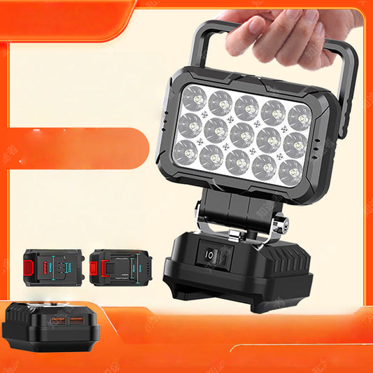 Rotatable LED Work Light – With Dual USB Power Bank Function