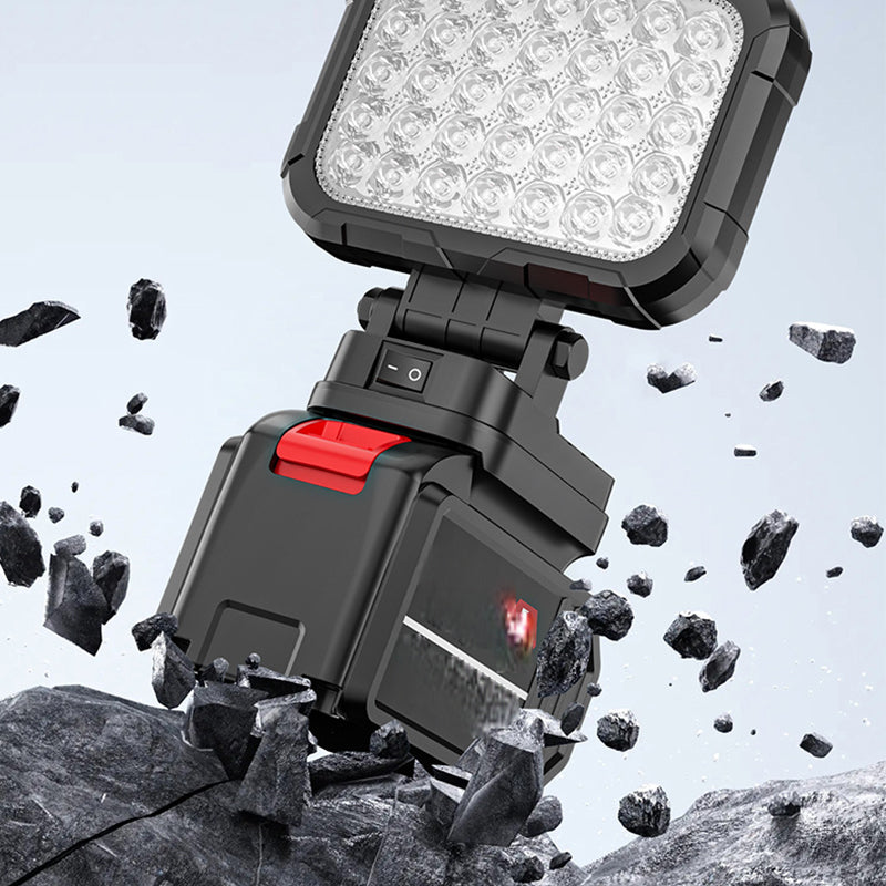 Rotatable LED Work Light – With Dual USB Power Bank Function
