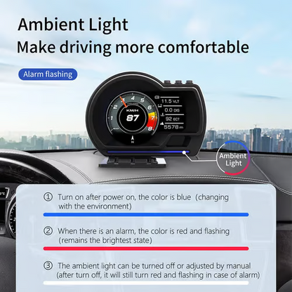 Drive Safer Without Looking Down – Smart HUD Display