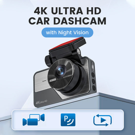 4K Ultra HD Dashcam with Night Vision & Wi-Fi