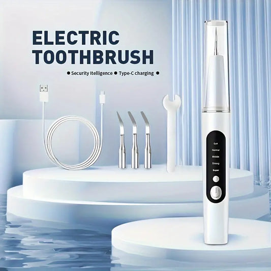 A tooth cleaner, a tooth cleaner with LED light, a rechargeable tooth cleaning set