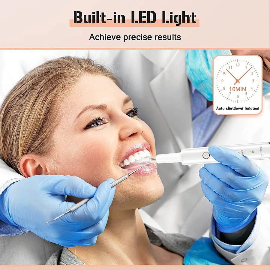 A tooth cleaner, a tooth cleaner with LED light, a rechargeable tooth cleaning set