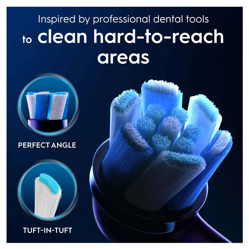 Ultimate Clean Toothbrush Heads Black 4 Pack