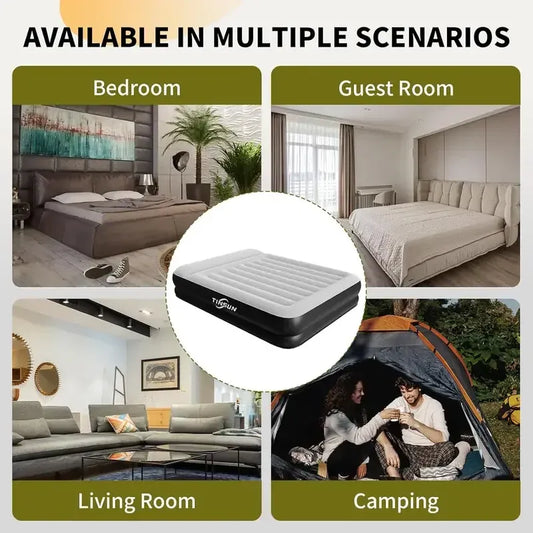Queen Air Mattress with Built in Pump,Air Bed for Camping