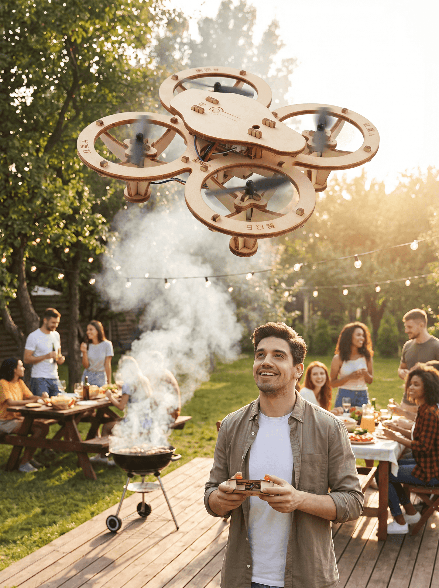Kids' DIY Wooden Drone Building Kit