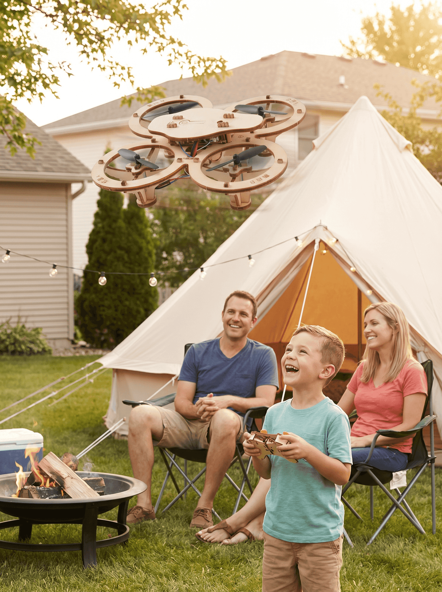 Kids' DIY Wooden Drone Building Kit