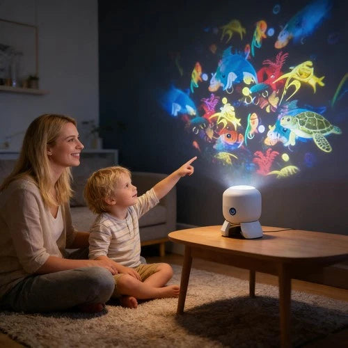 Dynamic Rotating LED Projector Light