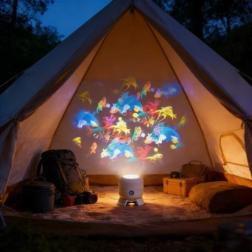 Dynamic Rotating LED Projector Light