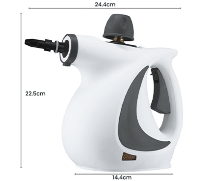 Handheld Pressurized Steam Cleaner with 9 Accessories