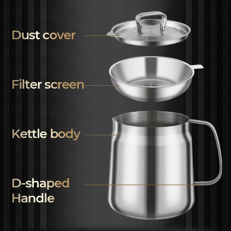 Large Capacity 304 Stainless Steel Multi-Purpose Oil Filter Container