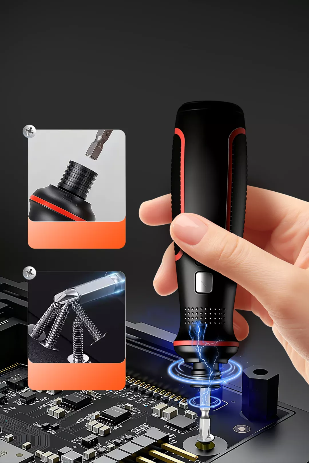 Manual & Electric 2-in-1 Screwdriver