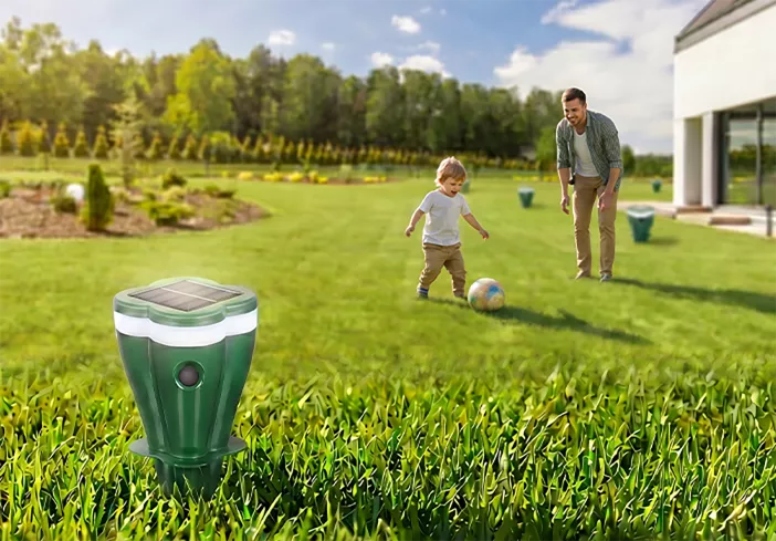 Solar Ultrasonic Outdoor Animal Repellent