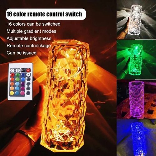 Touch Rose crystal lamp