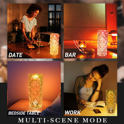 Touch Rose crystal lamp