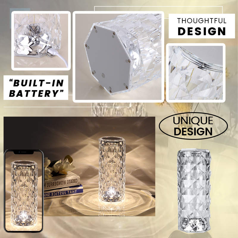 Touch Rose crystal lamp