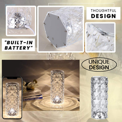Touch Rose crystal lamp