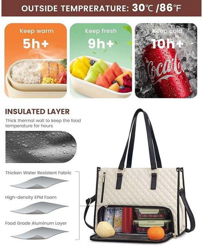 The 2 in 1 Tote Bag Lunch Bag Combo