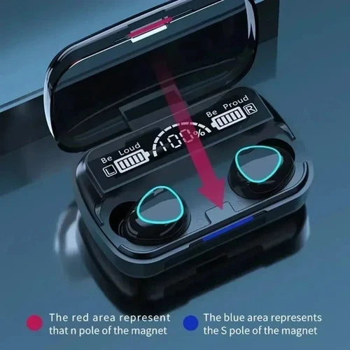 M10 Waterproof TWS Bluetooth 5.1 Earphones Charging Box