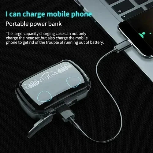 M10 Waterproof TWS Bluetooth 5.1 Earphones Charging Box
