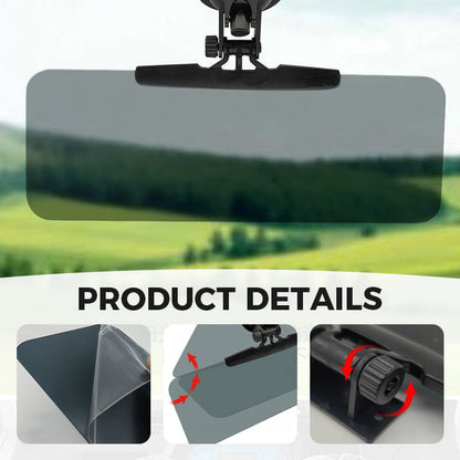 Adjustable Anti-Glare Sun Visor Extender with Suction Cup