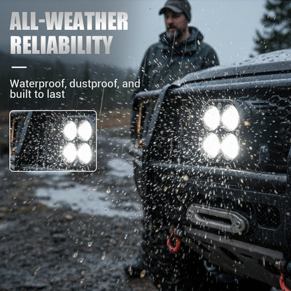 3-Inch 60W Dual-Color LED Spotlight Pods