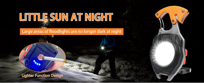 🔦 Keychain Survival Flashlight | 7 Modes & 5-in-1 Multi-Tool