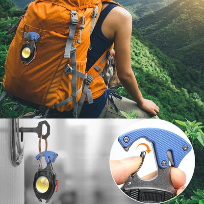 🔦 Keychain Survival Flashlight | 7 Modes & 5-in-1 Multi-Tool