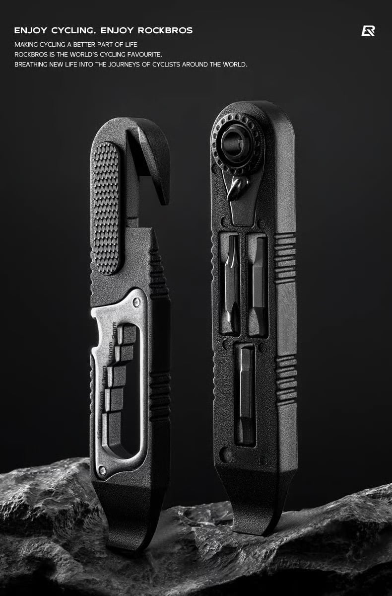 Multi-function Ratchet Tire Lever with Hex Wrench and File Blade