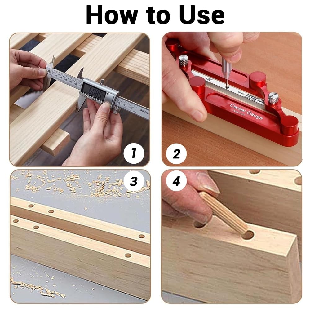 Center Gauge - Precision Woodworking Marking Tool