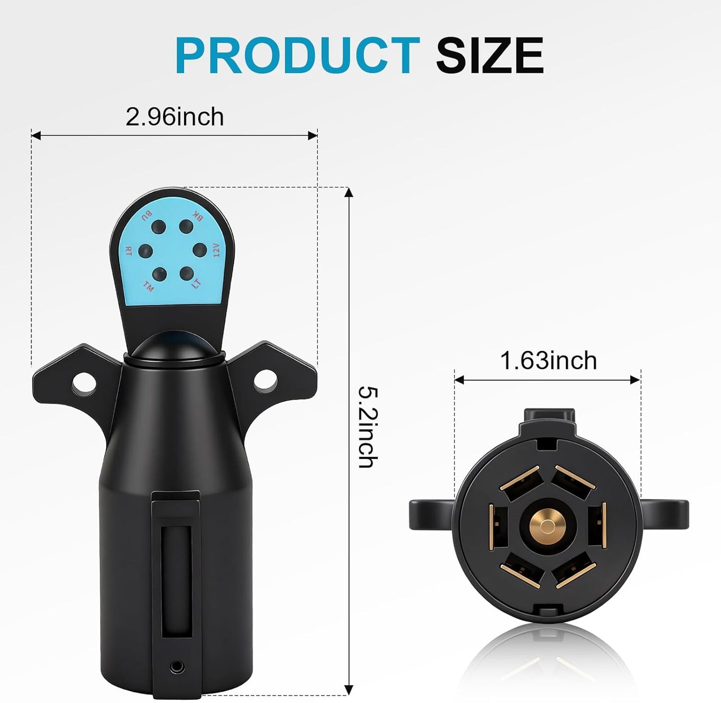 🚛🚢 7 Pin Trailer Plug Tester 12V Wiring Diagnostic Tool