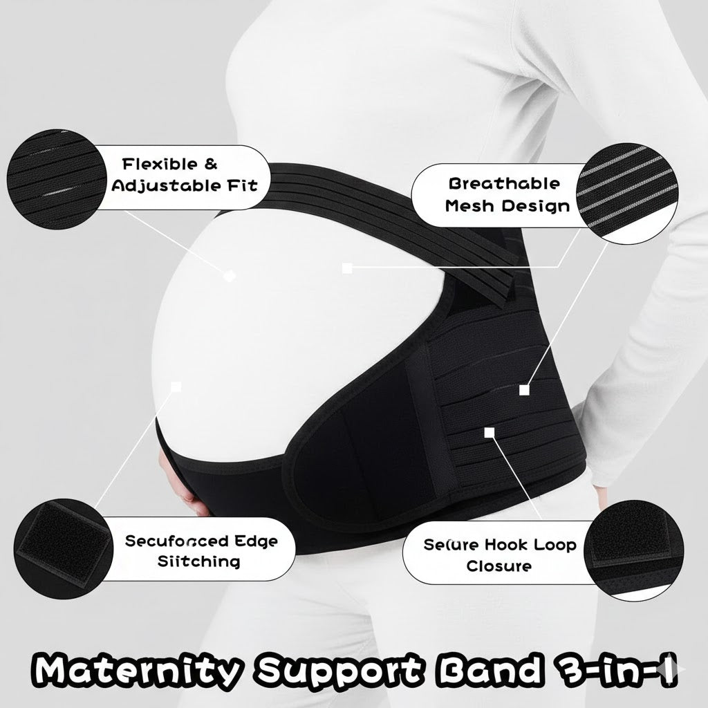 Adjustable Pregnancy Support Belt – Maternity Belly Band