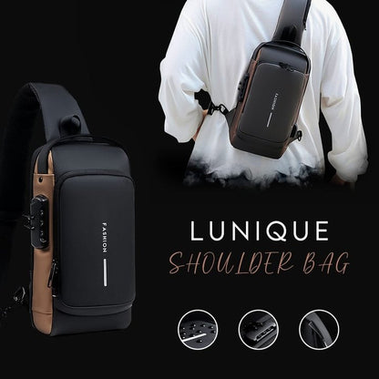 USB charging sport sling Anti-theft shoulder bag
