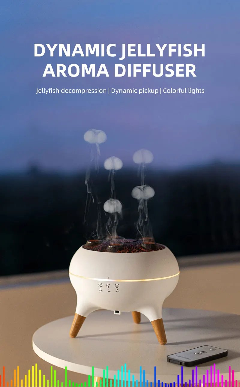 🌊 Dynamic Jellyfish Aroma Diffuser & Humidifier