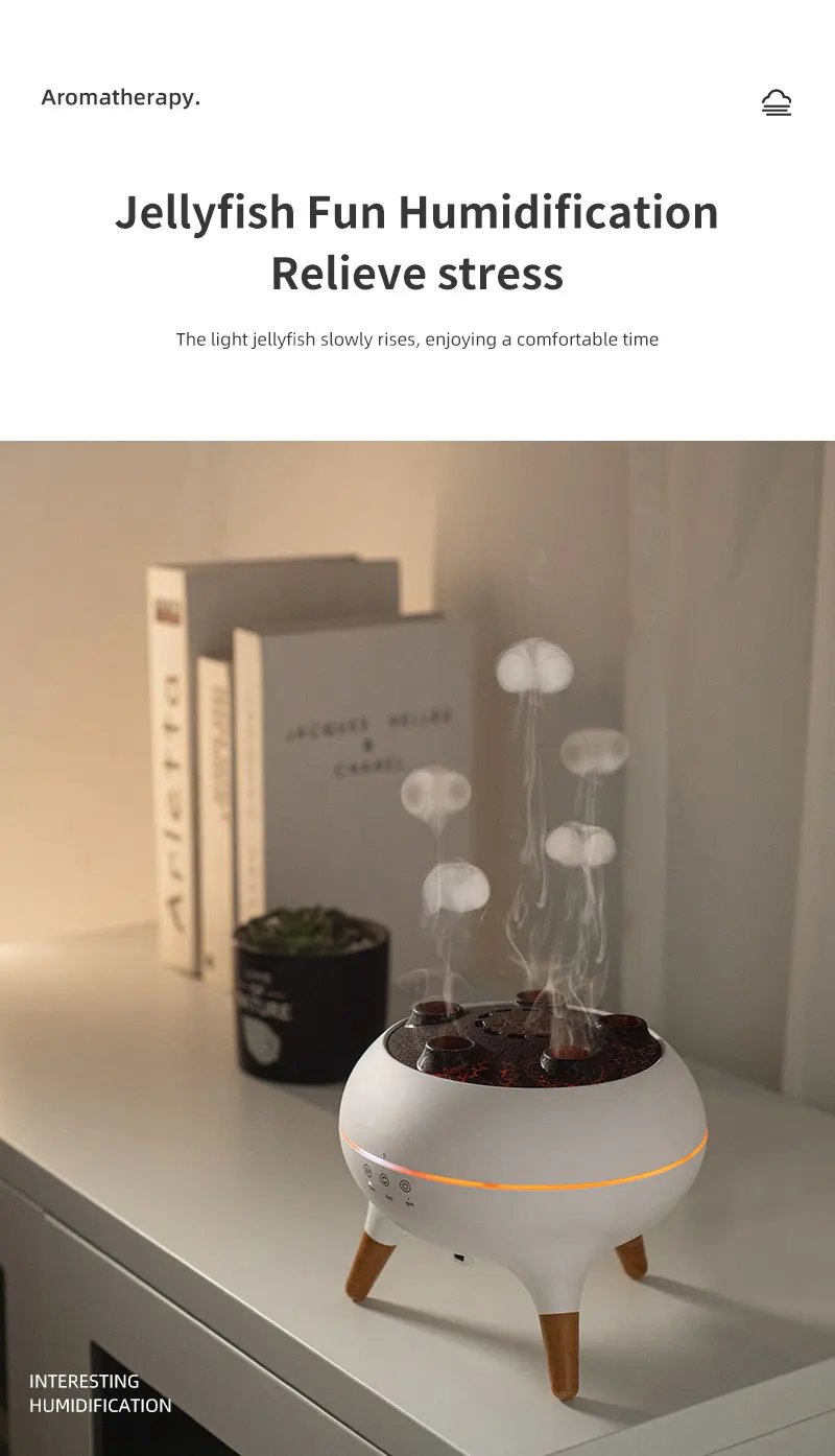 🌊 Dynamic Jellyfish Aroma Diffuser & Humidifier