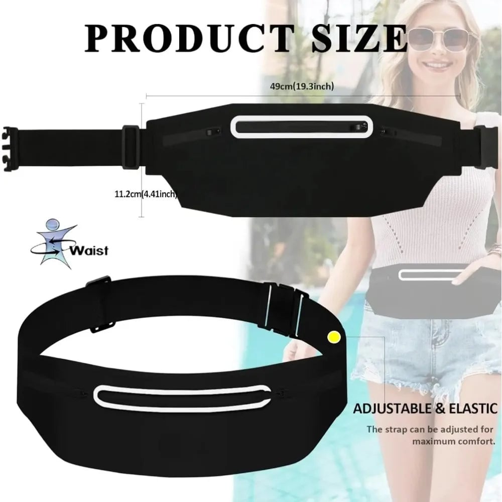 Waterproof Running Waist Pack Adjustable Belt