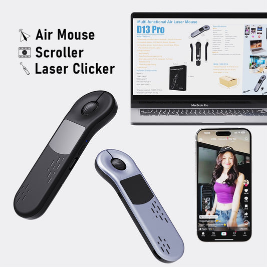 Hand Grip Mouse with Laser Pointer
