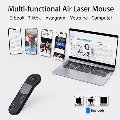 Hand Grip Mouse with Laser Pointer