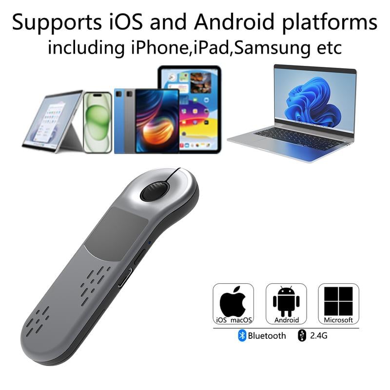 Hand Grip Mouse with Laser Pointer