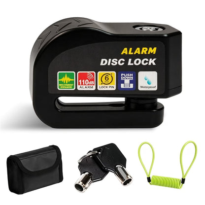 Anti-Theft Alarm Disc Brake Lock — Motorcycles / Electric Vehicles / Bicycles