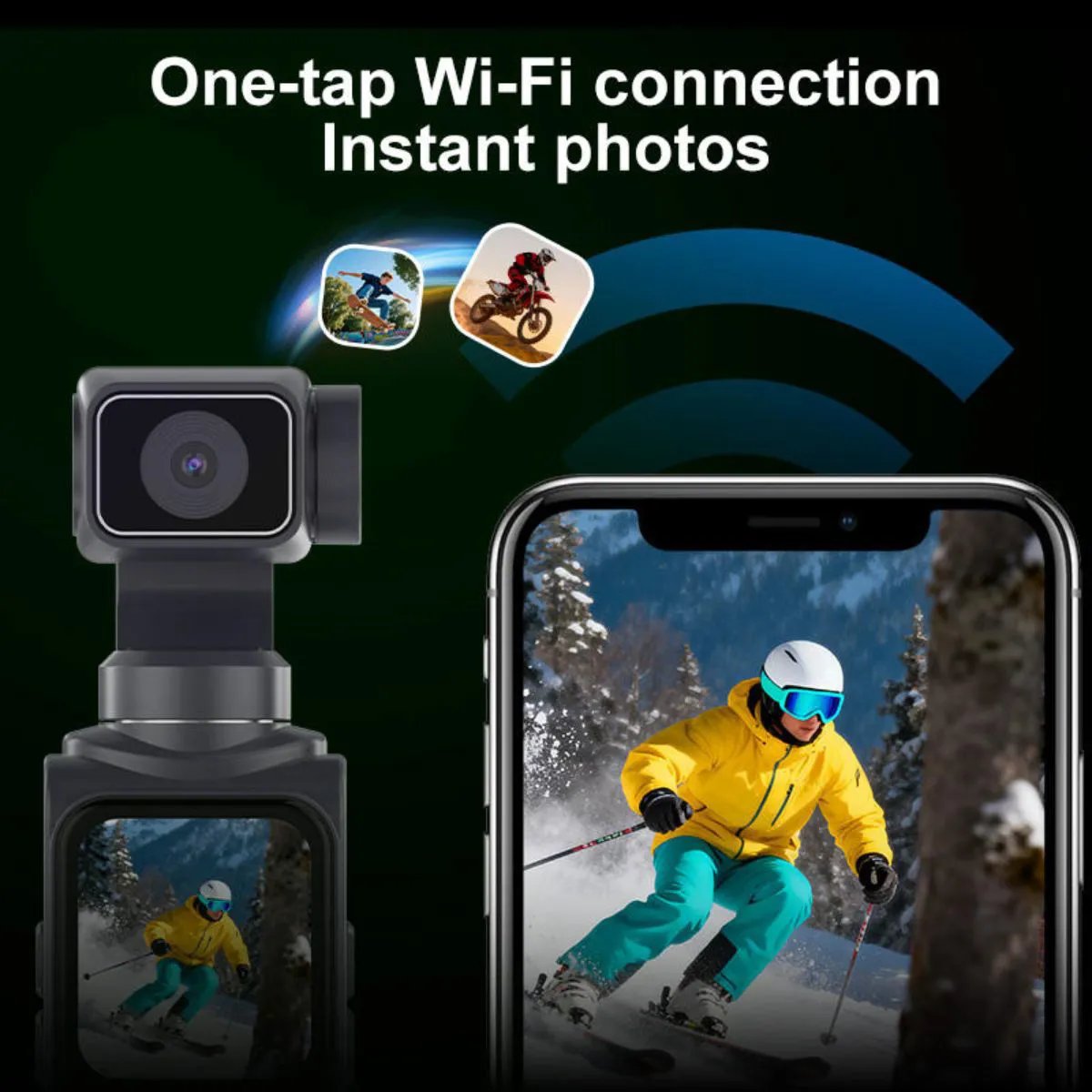Ultra HD 4k Pocket Gimbal Vlogging Camera