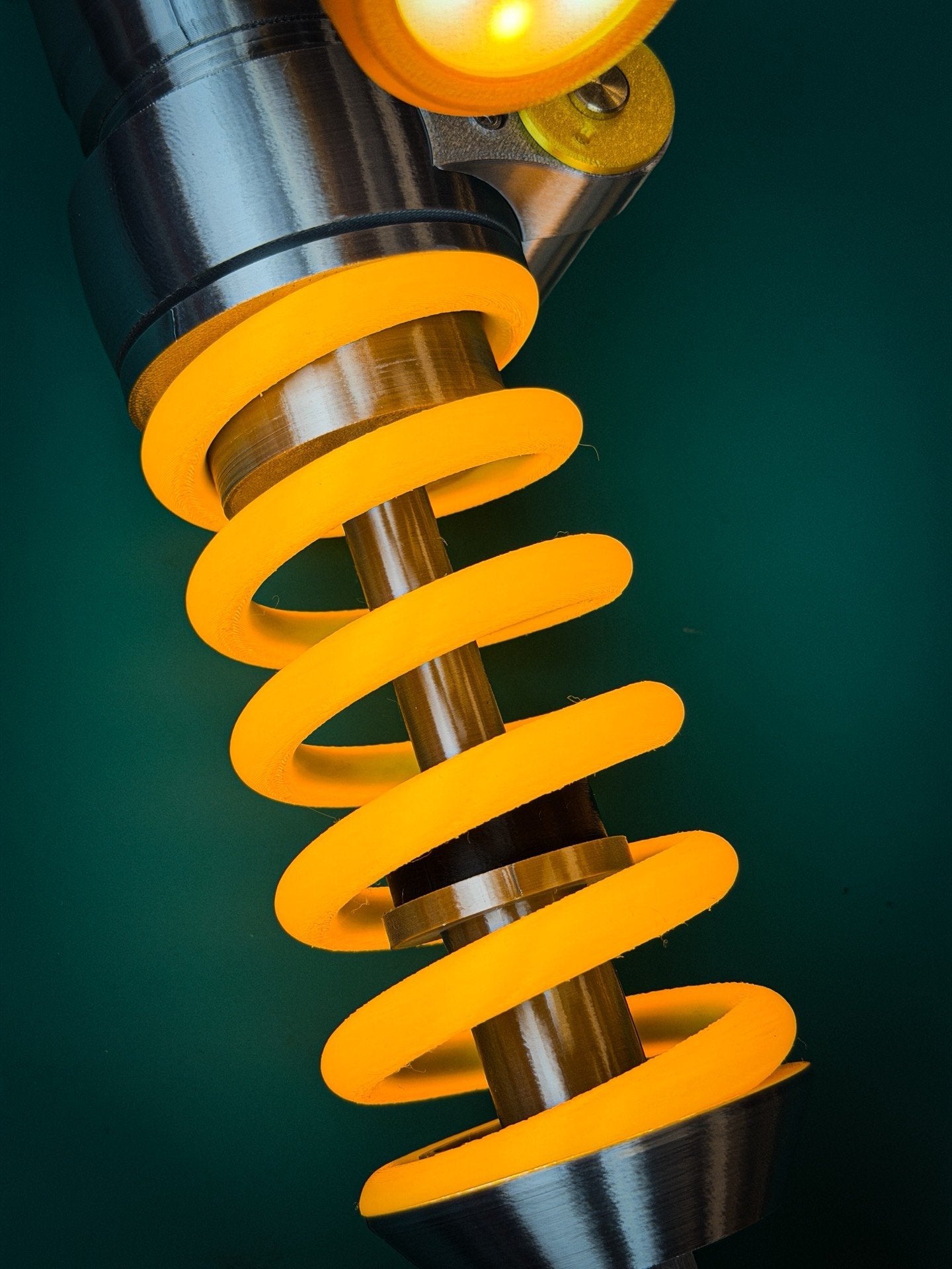 Suspension Shock Absorber Desk Lamp, Adjustable LED Light for Gamers & Car Enthusiasts