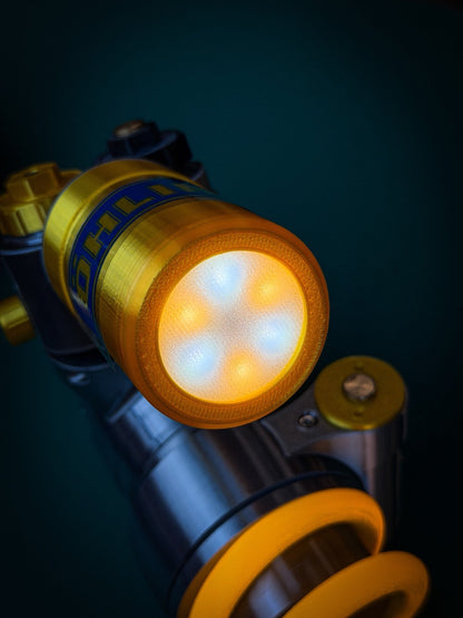 Suspension Shock Absorber Desk Lamp, Adjustable LED Light for Gamers & Car Enthusiasts