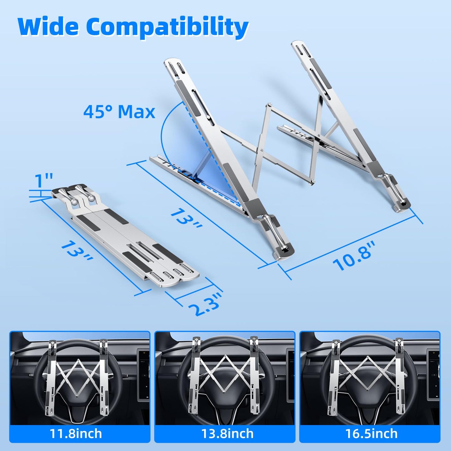Car Steering Wheel Multi-functional Laptop Stand