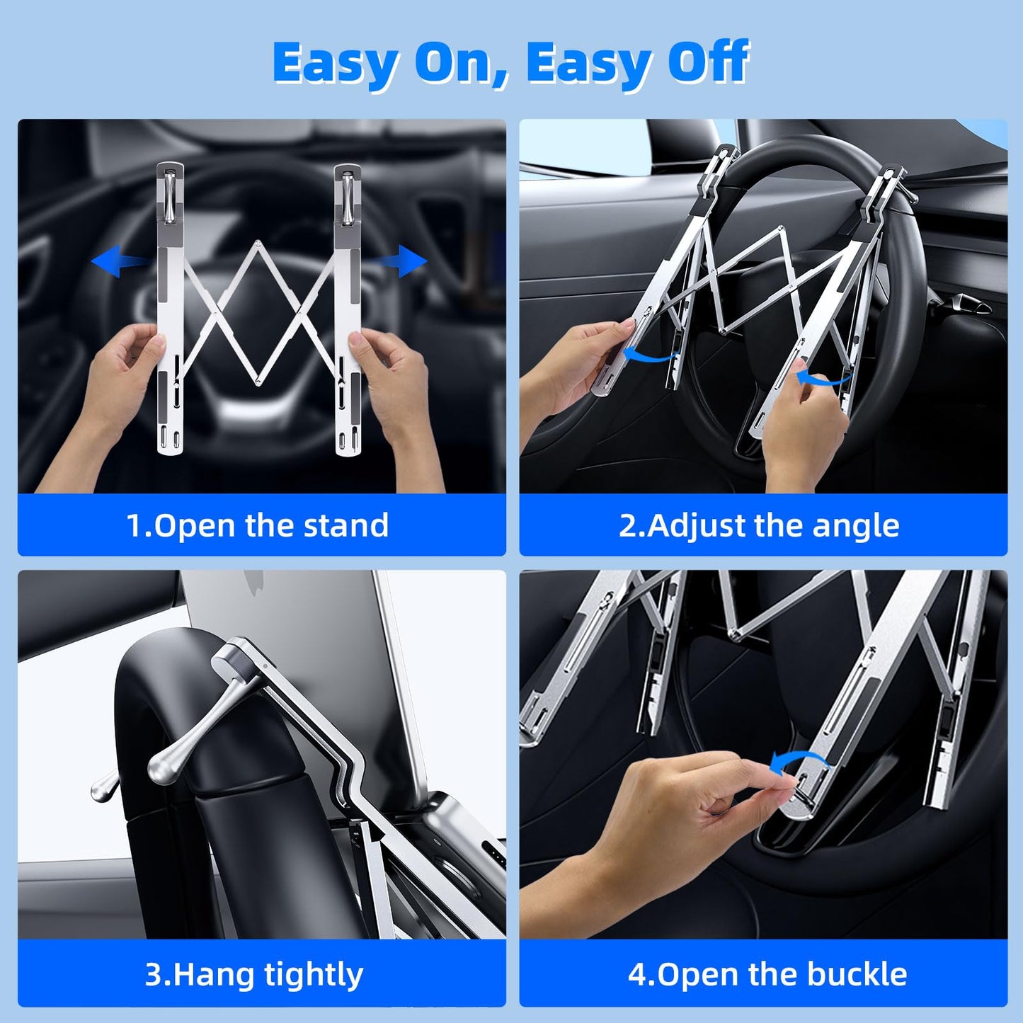 Car Steering Wheel Multi-functional Laptop Stand