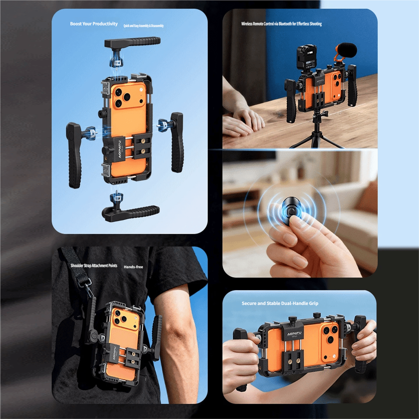 Universal Mobile Phone Cage Stabilizer