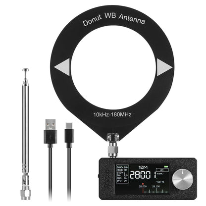 Ultra-compact mini shortwave radio (LSB, USB, AM, FM, HF, SW, MW, VHF)
