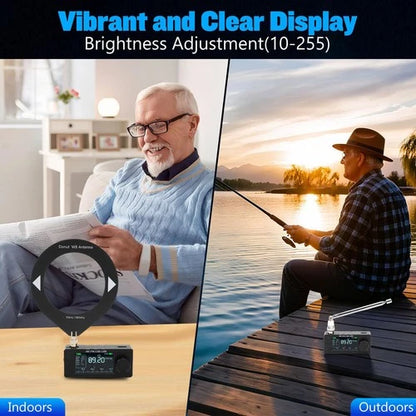 Ultra-compact mini shortwave radio (LSB, USB, AM, FM, HF, SW, MW, VHF)