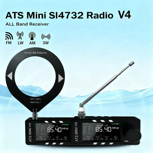 Ultra-compact mini shortwave radio (LSB, USB, AM, FM, HF, SW, MW, VHF)