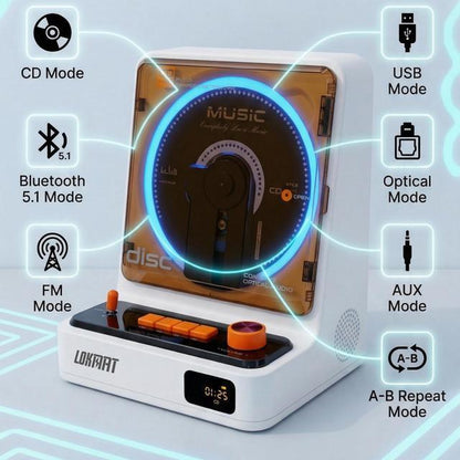 CD Player / Hi-Fi Player with Two-Way Bluetooth Audio