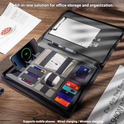 Executive Charging Portfolio – Wireless Power + A4 Organizer for Modern Work